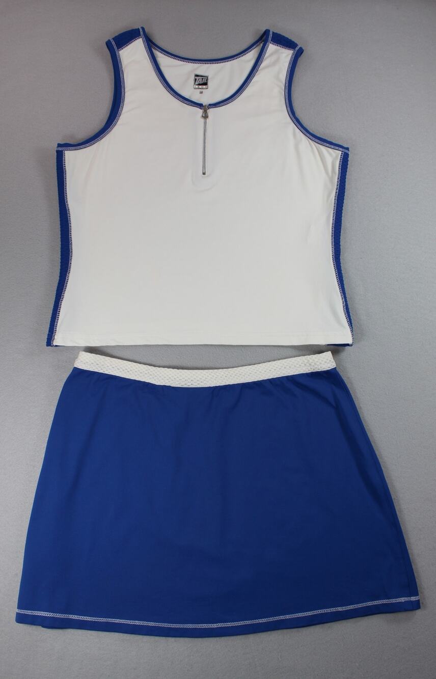 Tail Tech Tank Top Skirt Two Piece Set Women's Medium Tennis Golf Zipper Skirt